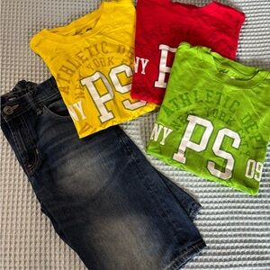 Boys Back to School Bundle PS Aero Short Sleeve Tees & Gap Shorts